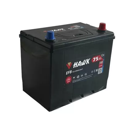 Hawk EFB Asia 75 A/h 700 A R+ 260x175x200 мм