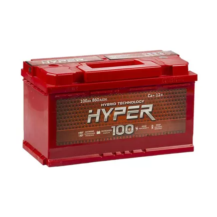 Hyper 100 A/h 860 A R+ 353x175x190 мм