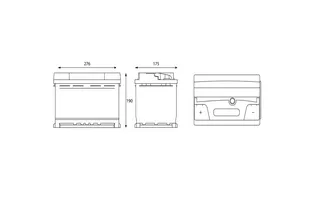 Tungstone Dynamic 77 A/h 720 A R+ 278x175x190 мм