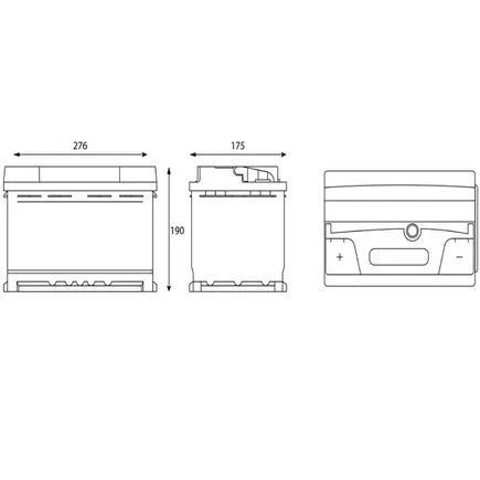 Tungstone Dynamic 77 A/h 720 A R+ 278x175x190 мм
