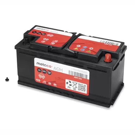 Metaco AGM 105 A/h 950 А R+ 393x175x190 мм