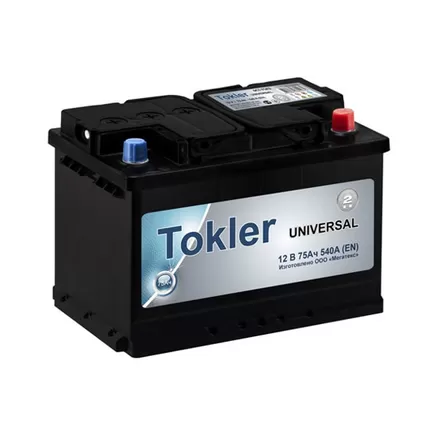 Tokler Universal 75 A/h 540 А R+ 278x175x190