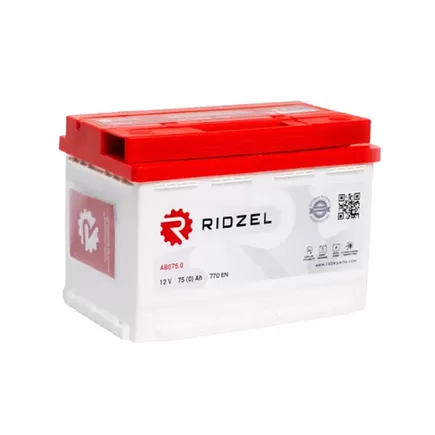 Ridzel AB075.0 75 A/h 770 A R+ 278x175x190 мм