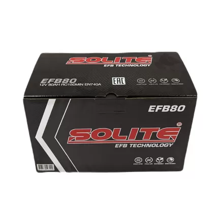 Solite EFB 80 A/h 740 A R+ 315х175х175 мм