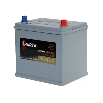 Sparta EFB Asia 65 A/h 560 A R+ 230x175x200 мм