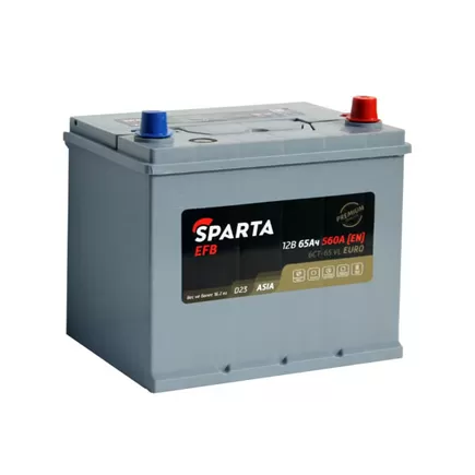 Sparta EFB Asia 65 A/h 560 A R+ 230x175x200 мм