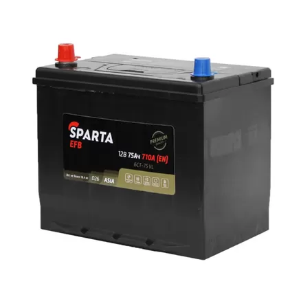 Sparta EFB Asia 75 A/h 710 A L+ 260x170x220 мм