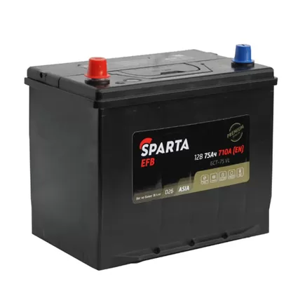 Sparta EFB Asia 75 A/h 710 A L+ 260x170x220 мм