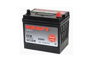 Kraft EFB Asia 60 JR 60 A/h 610 A R+ 230x175x220 мм