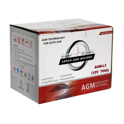 LEOCH AGM-L3 70 A/h 760 A R+ 278x175x190 мм