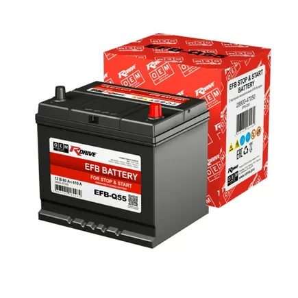 RDrive OEM EFB-Q55 60 A/h 610 А R+ 230x175x200 мм
