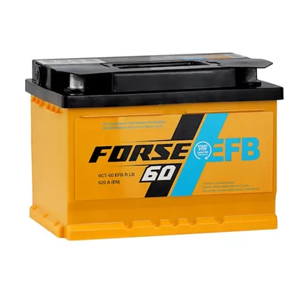 Forse EFB 60 A/h 620 A R+ 242x175x175 мм (низкий)