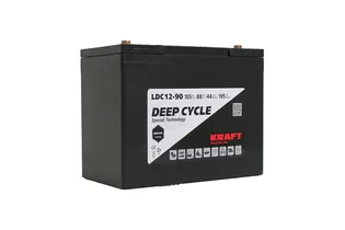 Аккумулятор Kraft 12V-105 Ah (C20) L (12В/105 А·ч)