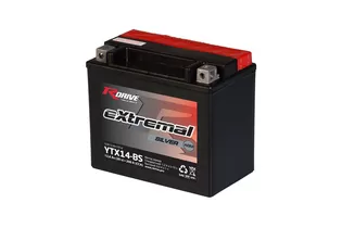 RDRIVE eXtremal Silver YTX14-BS 12 A/h 200 A L+ 150x87x145 мм