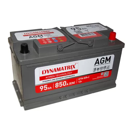 Dynamatrix-Korea DEK950 AGM 95 A/h 850 А R+ 353x175x190 мм