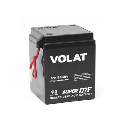 VOLAT 6N4-BS MF 4 A/h 30 A L+ 71х71х96 мм 6V