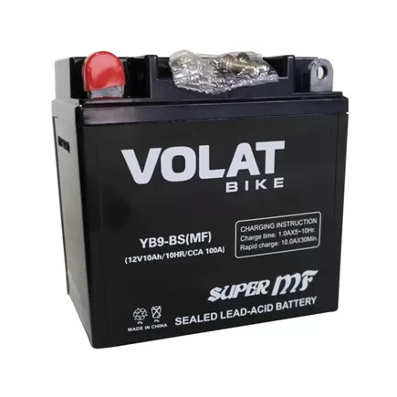 VOLAT YB9-BS MF  10 A/h 100 A L+ 135х75х139мм