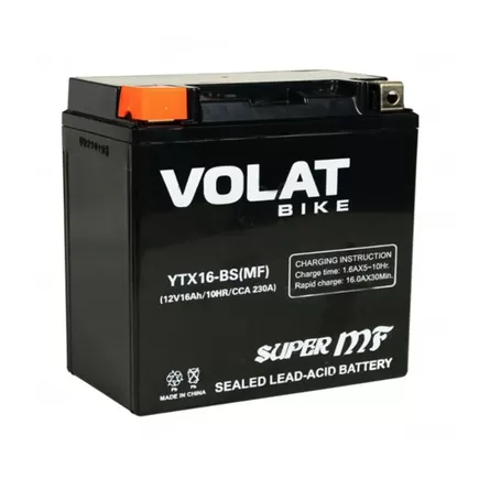 VOLAT YTX16-BS MF 16 A/h 230 A L+ 150х87х161 мм
