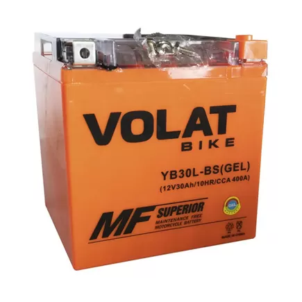 VOLAT YB30L-BS iGEL 30 A/h 400 A R+ 166х126х175 мм