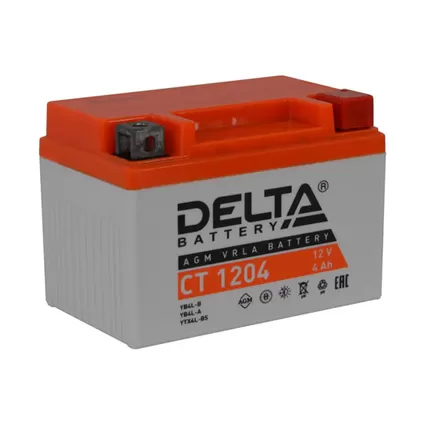 Delta AGM СТ 1204 4 A/h 50 A R+ 113x70x85 мм
