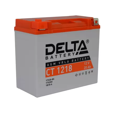 Delta AGM СТ 1218 18 A/h 270 A L+ 175x87x155 мм