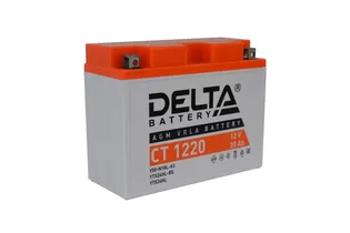 Delta AGM СТ 1220 20 A/h 250 A R+ 205x87x162 мм