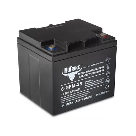 Аккумулятор RuTrike 6-GFM-38 (12В/41 A·ч)