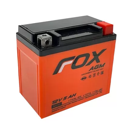 FOX 1205 5 A/h 85 A R+ 113x70x105 мм