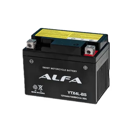 Alfa YTX4L-BS 4 A/h 50 A R+ 113x70x85 мм