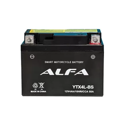 Alfa YTX4L-BS 4 A/h 50 A R+ 113x70x85 мм