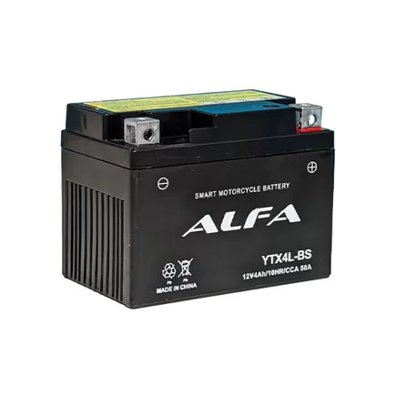 Alfa YTX4L-BS 4 A/h 50 A R+ 113x70x85 мм