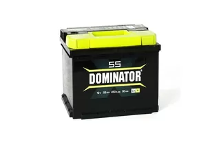Dominator 55 R 55 A/h 500 А R+ 6СТ-55е низкий 207x175x175 мм