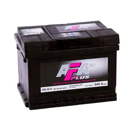 Afa Plus 60 A/h 540 A R+ 242x175x190 мм