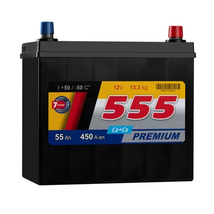 555 Asia 55 A/h 450 A R+ 238x128x220 mm