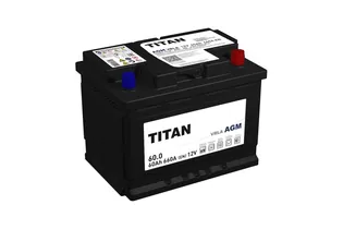 Titan AGM L2 60 A/h 660 A R+ 242x175x190 мм