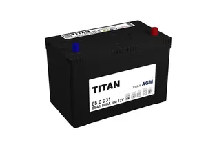 Titan AGM D31 85 A/h 800 A R+ 310x175x220 мм