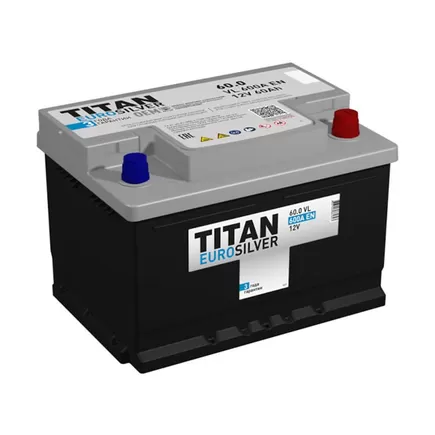 Titan Eurosilver LB2 60 A/h 600 A R+ 242х175х175 мм