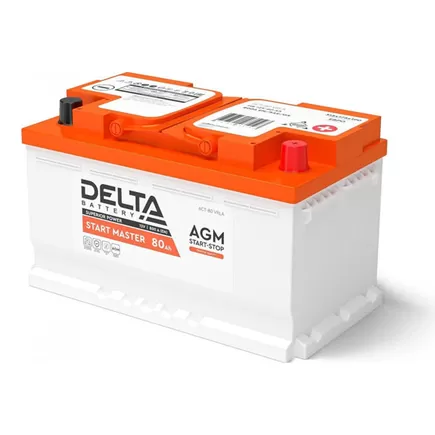 Delta Start Master AGM 80 A/h 800 А R+ 315x175x190 мм