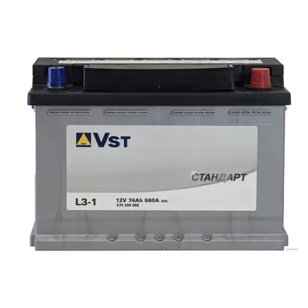 VST Стандарт L3-1 74 A/h 680 A R+ 278x175x190 мм
