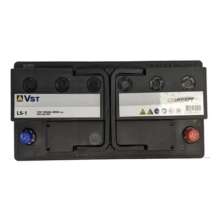 VST Стандарт L5-1 100 A/h 820 A R+ 353x175x190 мм