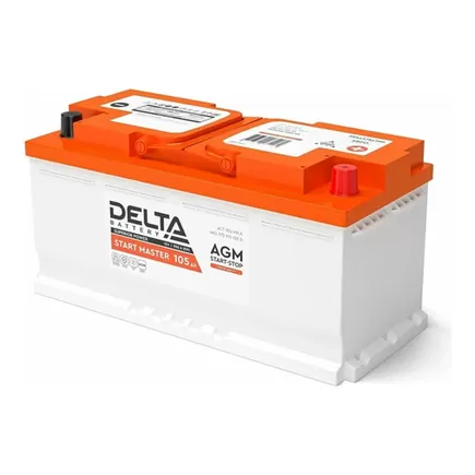 Delta Start Master AGM 105 A/h 950 A R+ 393x175x190 мм