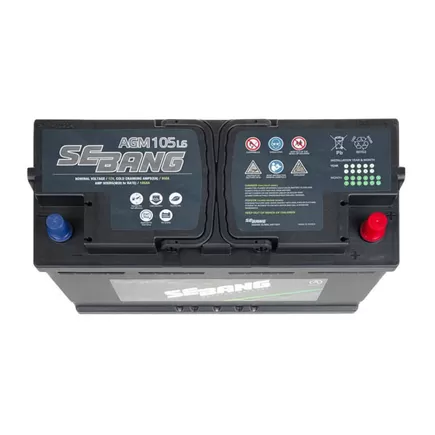 SeBang AGM L6 105 A/h 950 А R+ 393x175x190 мм