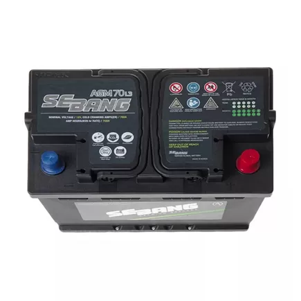 SeBang AGM L3 70 A/h 760 А R+ 278x175x190 мм