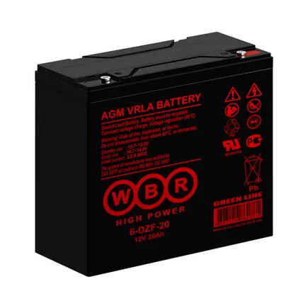 Аккумулятор WBR 6-DZF-20 (12В/20 А·ч)