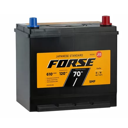 Forse Asia 85D26L 70 A/h 610 A R+ 262x173x204 мм