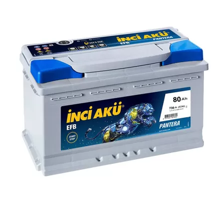 Inci Aku Pantera EFB 80 A/h 730 A R+ 315x175x175 mm