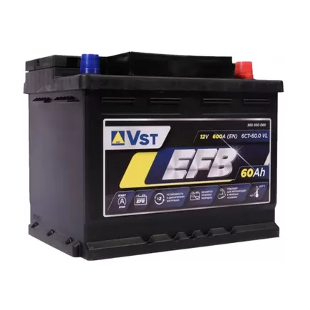 VST EFB 6СТ-60.0 VL 60 A/h 600 A R+ 242x175x190 мм
