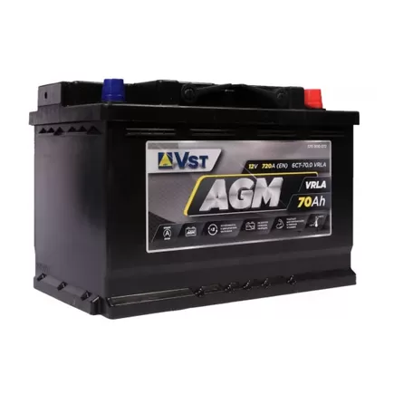 VST AGM 6СТ-70.0 VRLA 70 A/h 720 A R+ 278x175x190 мм