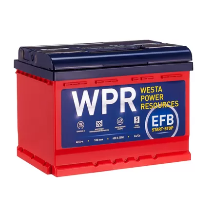 WPR EFB 60 A/h 620 A R+ 242x175x190 мм
