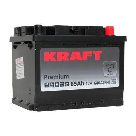 Kraft Premium 65 A/h 640 A R+ 242x175x190 мм